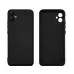 Capa Capinha Case Silicone Cover Para Galaxy A04e A042 6.5 Preta Aveludado