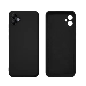 Capa Capinha Case Silicone Cover Para Galaxy A04e A042 6.5 Preta Aveludado